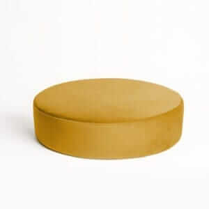 Yellow Mustard Velvet Circle