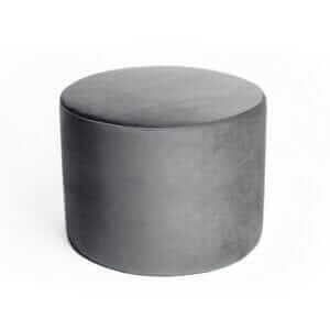 Cercle de velours gris foncé