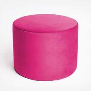 Cercle de velours rose