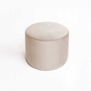 Pouf medio CREMA VELVATO