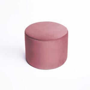 Cerchio di velluto rosa sporco