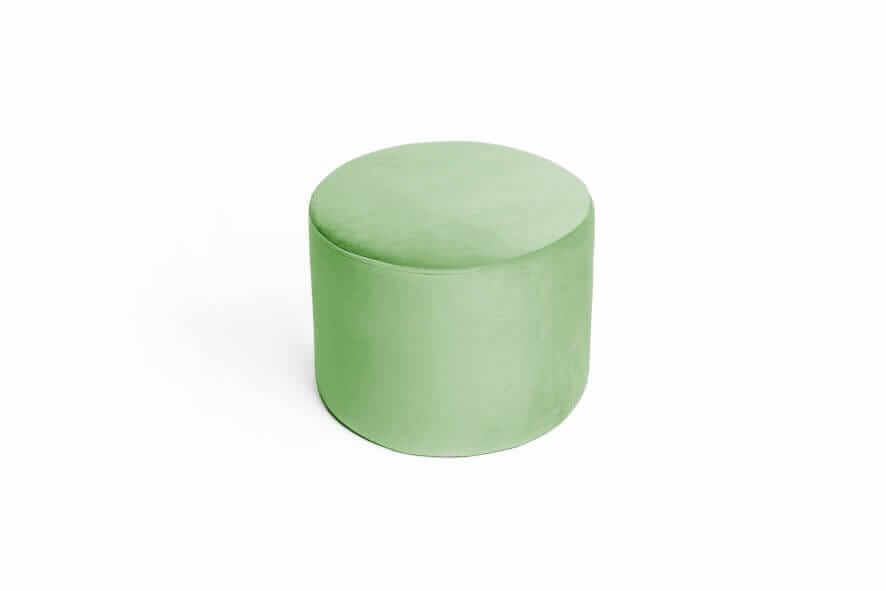 PISTACHIO VELVET medium pouf