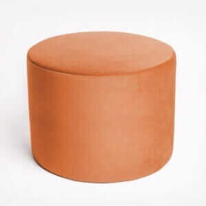 TERRACOTA VELVET giga pouf