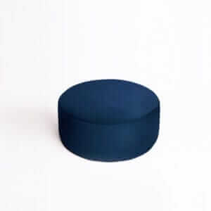 Petit pouf en VELVET NAVY BLEU FONCÉ