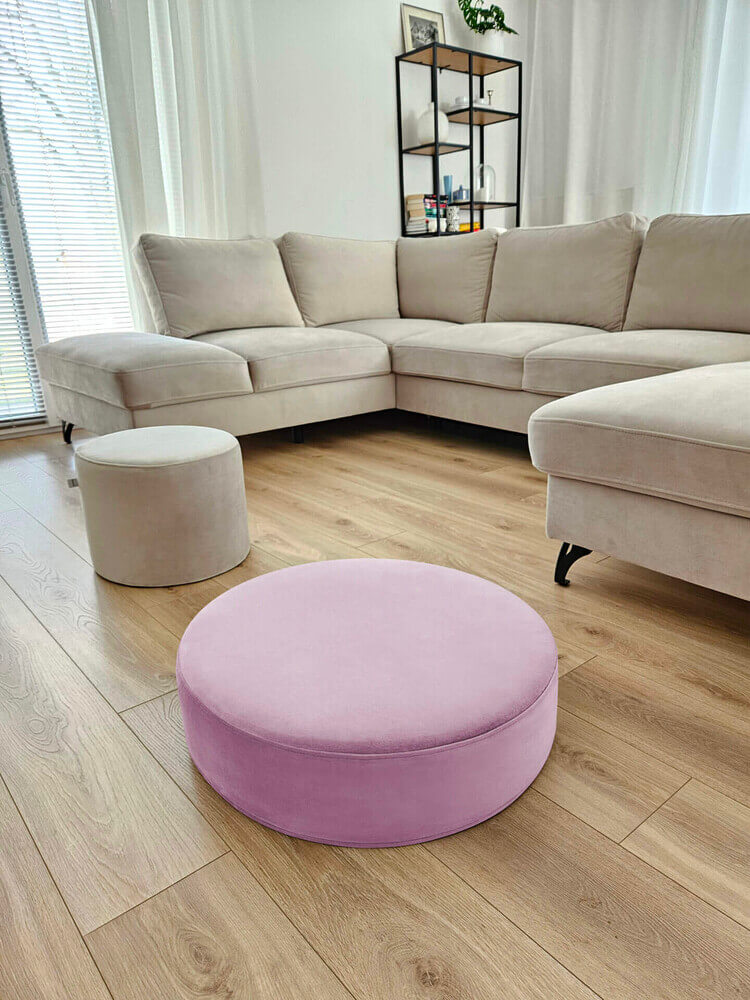 LILAC VELVET grand pouf – Image 2