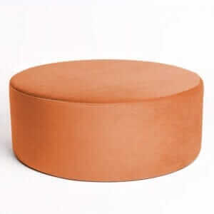 TERRACOTA VELVET xxl pouf