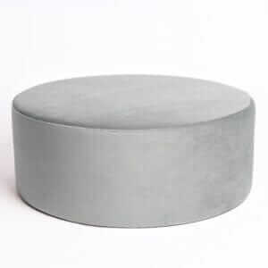 Cerchio di velluto grigio