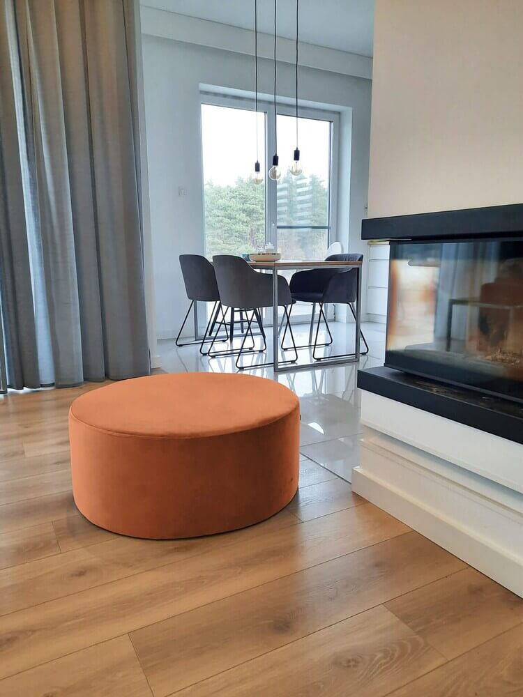TERRACOTA VELVET xxl pouf - Image 3