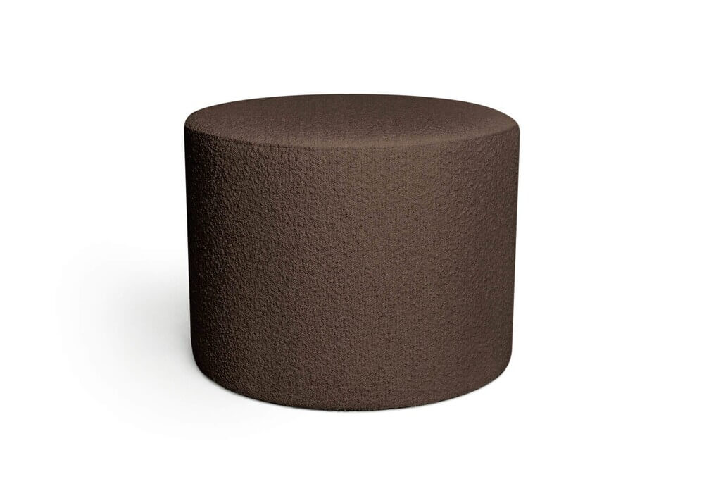 BROWN BOUCLE giga pouf
