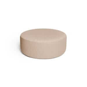 CREAM BOUCLE small pouf