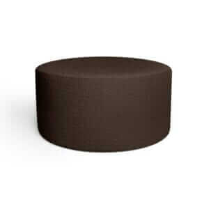 DARK BROWN BOUCLE large pouf
