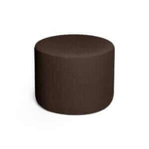 DARK BROWN BOUCLE medium pouf