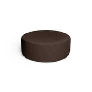 DARK BROWN BOUCLE small pouf