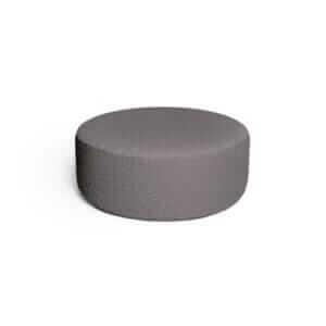 DARK GREY BOUCLE small pouf