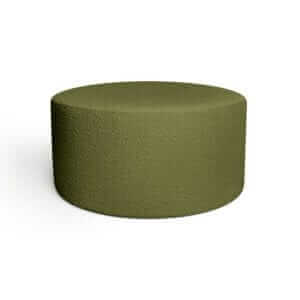 GREEN BOUCLE large pouf