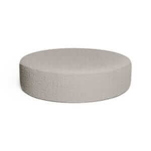 GREY BOUCLE big pouf