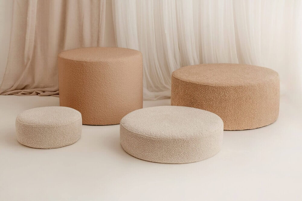 DARK CREAM BOUCLE giga pouf - Image 2
