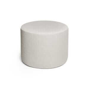 LIGHT GREY BOUCLE medium pouf