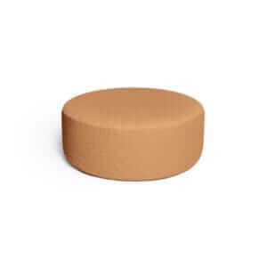 LIGHT TERRACOTTA BOUCLE small pouf