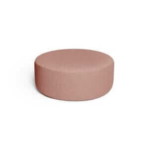 PINK BOUCLE small pouf