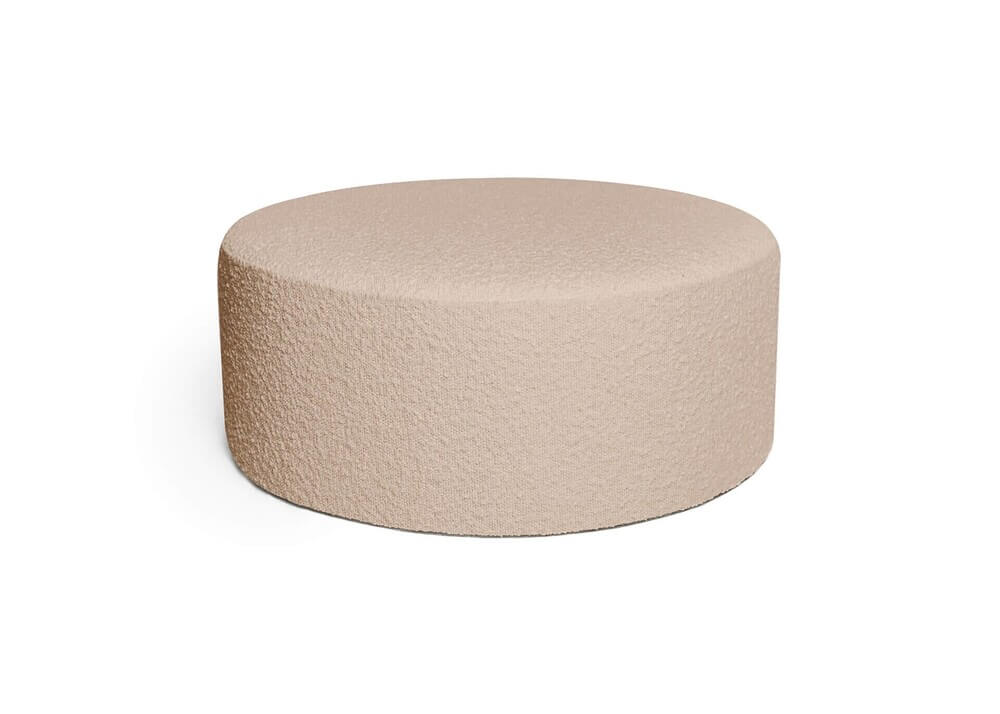 CREAM BOUCLE xxl pouf