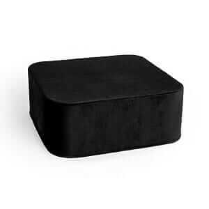 BLACK VELVET quadratisch xxl pouf
