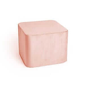 Quadrato di velluto rosa blush
