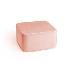 Pouf quadrato grande BLUSH PINK VELVET