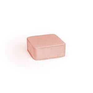 Carré de velours rose blush