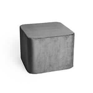 Quadrato di velluto grigio scuro