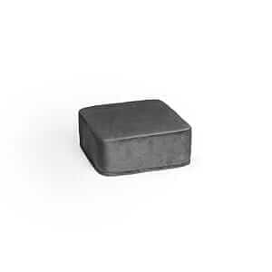 Carré de velours gris foncé