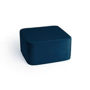 Quadrato di velluto blu navy scuro