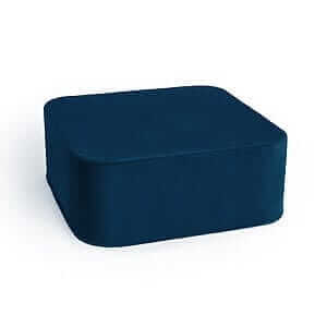 VELOURS DARK NAVY VELVET square xxl pouf