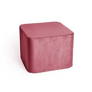 Quadrato di velluto rosa sporco