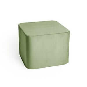 Quadrato di velluto verde