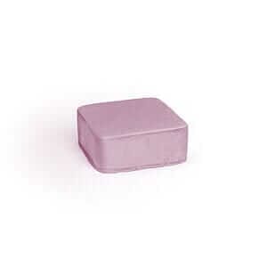 LILAC VELVET quadratischer kleiner Hocker