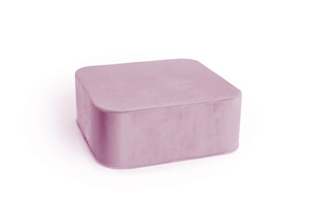 LILAC VELVET square xxl pouf