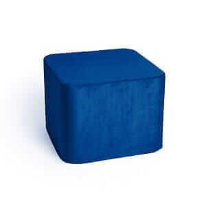 Quadrato di velluto blu navy