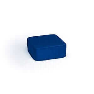 NAVY BLUE VELVET quadratischer kleiner Hocker