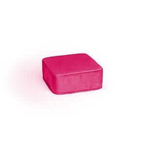 Pouf quadrato PINK VELVET