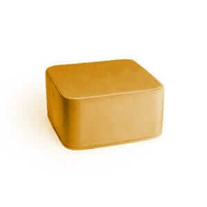 Pouf quadrato grande GIALLO MUSTARD VELVET